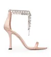 Jimmy Choo Verity 100 Satin Heeled Sandals In Pink