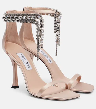Jimmy Choo Verity 100 Satin Sandals