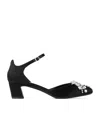 Jimmy Choo Verity 45 Crystal-embellished Satin Pumps