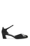 Jimmy Choo Verity 45 Crystal-embellished Satin Pumps In Black