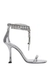 Jimmy Choo 'verity' Metallic Sandals With High Stiletto Heel In Multicolor