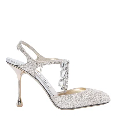 Jimmy Choo Verity Pumps Sandals In Silver