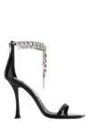 Jimmy Choo Verity 100 Crystal Embellished Leather Sandals