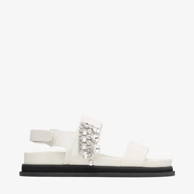 Jimmy Choo Verity Leather Sandals In Beige