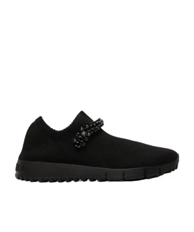 Jimmy Choo Verona Low-top Sneakers In Black