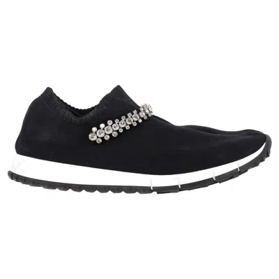 Jimmy Choo Verona Slip-on Sneakers In Black Polyester