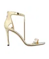 Jimmy Choo Vinca 95mm Patent-leather Sandals In Nude