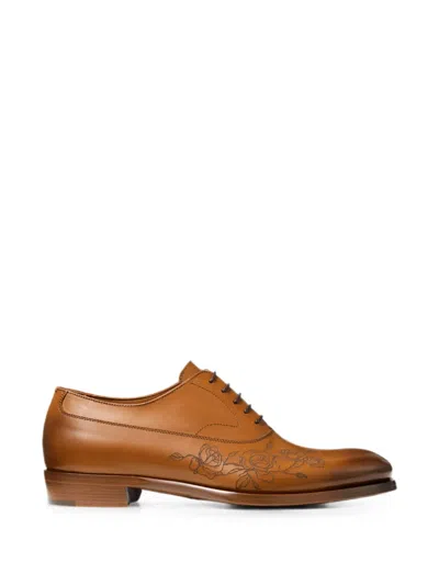Jimmy Choo Vine Lace-up Oxford Shoes In Brown