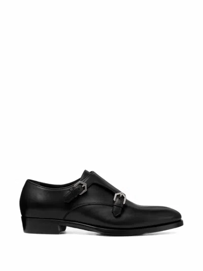 Jimmy Choo Vine Monkstrap Shoes In Animal Print