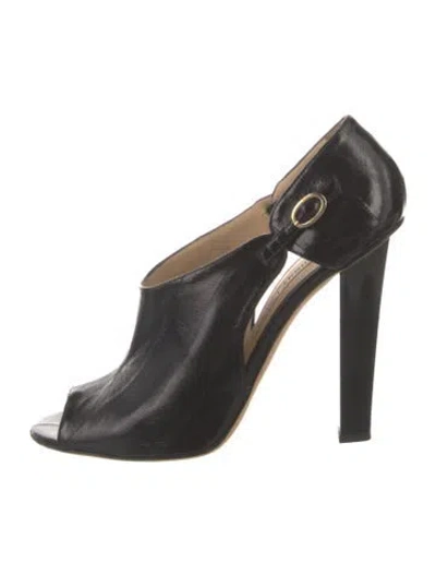 Pre-owned Jimmy Choo Vintage Eel Skin Pumps In Black
