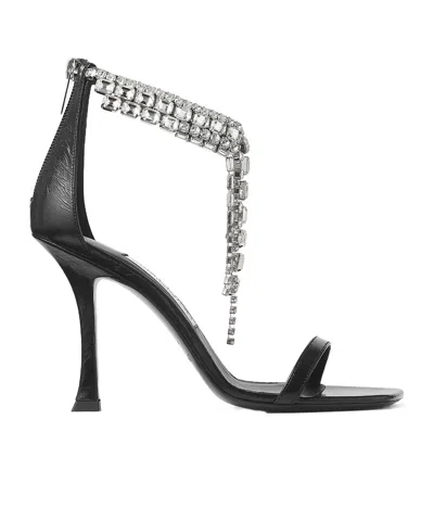 JIMMY CHOO JIMMY CHOO EMBELLISHED STRAP HEELED SANDALS