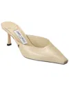 Jimmy Choo Sand Leather Vivi 65 Mules