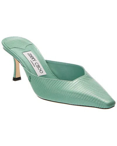 Jimmy Choo Vivi 65 Leather Mule In Green