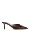 Jimmy Choo Vivi 65 Lizard Print Leather Mules In Brown