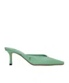 Jimmy Choo Vivi 65 Embellished Lizard-effect Leather Mules In Green