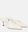 Jimmy Choo Sand Leather Vivi 65 Mules In White