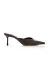 Jimmy Choo Vivi 65 Lizard Print Leather Mules In Brown