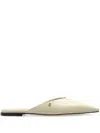 Jimmy Choo Square Toe Mules In Neutrals