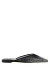 Jimmy Choo Embellished Mesh Pointed Toe Mules In Black