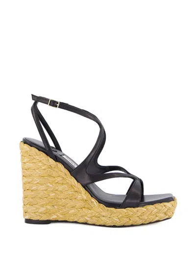 Jimmy Choo Wedge-heel Sandal In Gold