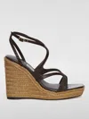 Jimmy Choo Ayla 110 Shoe With Lizard Effect Leather Wedge In Braun