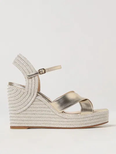 JIMMY CHOO JIMMY CHOO DELLENA SANDALS IN LAMINATED LEATHER,f73994259