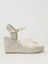 Jimmy Choo Heel Wedge Sandals Cross Straps In 白色