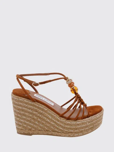 Jimmy Choo Wedge Shoes Woman Color Brown
