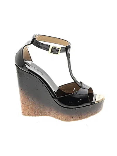 Pre-owned Jimmy Choo Wedges In Black
