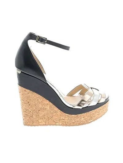 Pre-owned Jimmy Choo Wedges In Black