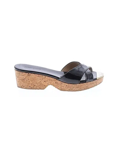 Pre-owned Jimmy Choo Wedges In Black