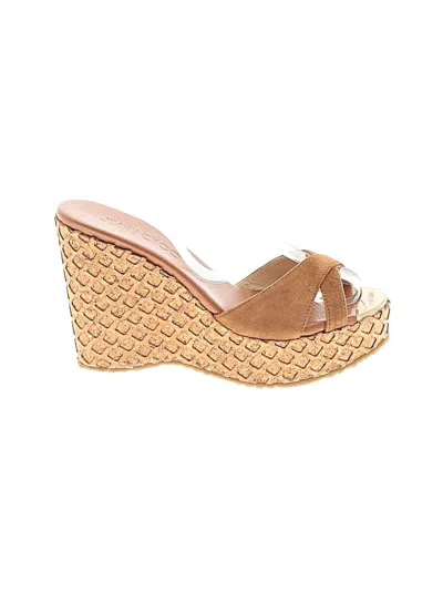 Pre-owned Jimmy Choo Wedges In Brown