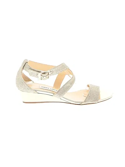 Pre-owned Jimmy Choo Wedges In Gold