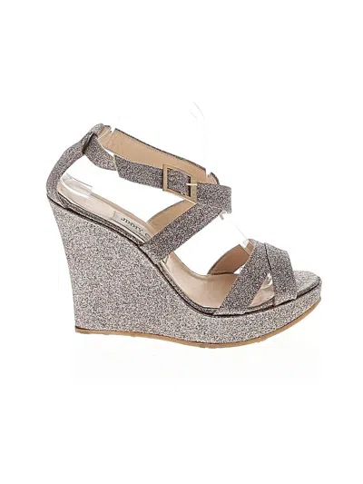 Pre-owned Jimmy Choo Wedges In Gold