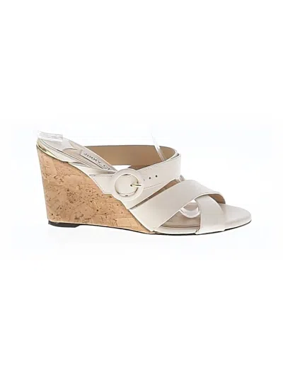 Pre-owned Jimmy Choo Wedges In White