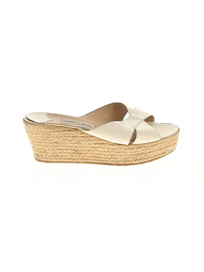 Pre-owned Jimmy Choo Wedges In White