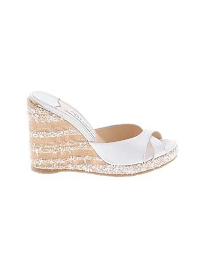 Pre-owned Jimmy Choo Wedges In White