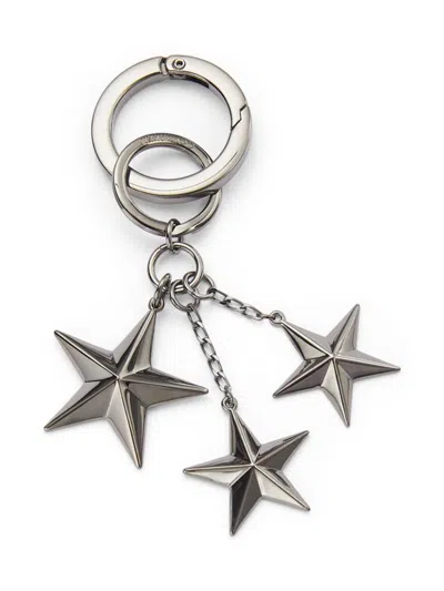 Jimmy Choo Westley キーホルダー In シルバートーン