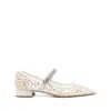 Jimmy Choo White Ballet Flats