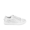 Jimmy Choo White Calfskin Low Top Men's Sneakers In White