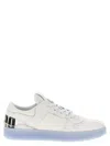 Jimmy Choo Florent Sneakers In White Cotton In White