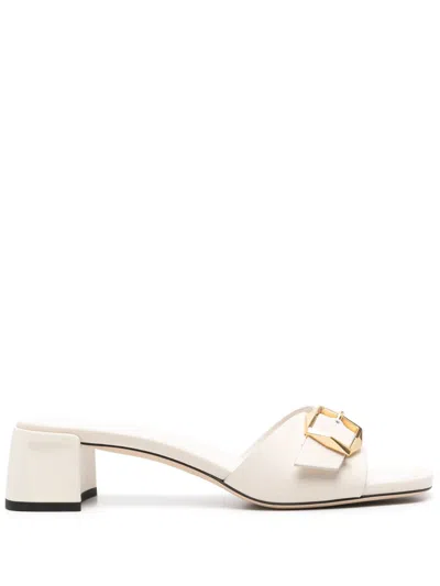 Jimmy Choo Hawke Mules 40mm In White