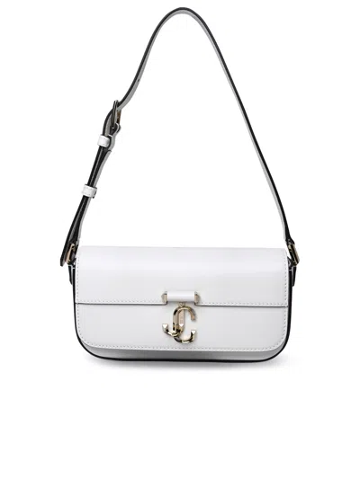 Jimmy Choo Shoulder Bag In Smooth Leather In White