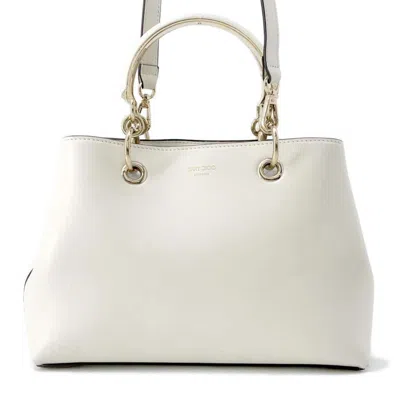Pre-owned Jimmy Choo White Leather Handbag Shoulder Bag ()