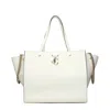 Jimmy Choo White Leather Shoulder Bags In White