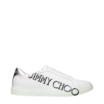 Jimmy Choo White Leather Sneakers