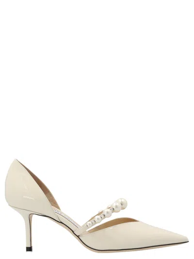 Jimmy Choo White Slip On Pumps
