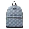 Jimmy Choo Wilmer Denim Jc Monogram Backpack In Pattern