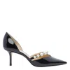 Jimmy Choo Aurelie 65 Patent Leather Pumps With Applied Pearls