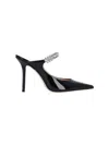 Jimmy Choo Black Pumps With Crystal Strap In Patent Leather Woman